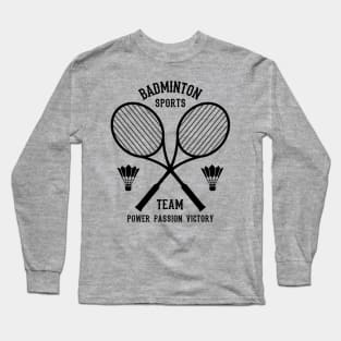 Badminton Sports Team Long Sleeve T-Shirt